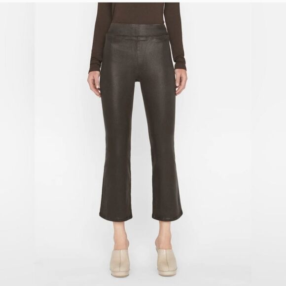 Frame JetSet Crop Mini Boot Cut Jeans in Espresso Coated finish VARIOUS SIZES - Picture 12 of 15